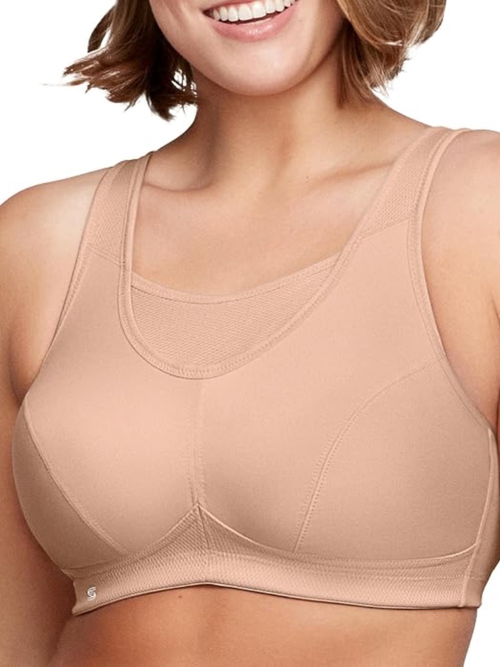 NWT 42C Full Figure Plus Size No-Bounce Camisole Sports Bra Wirefree